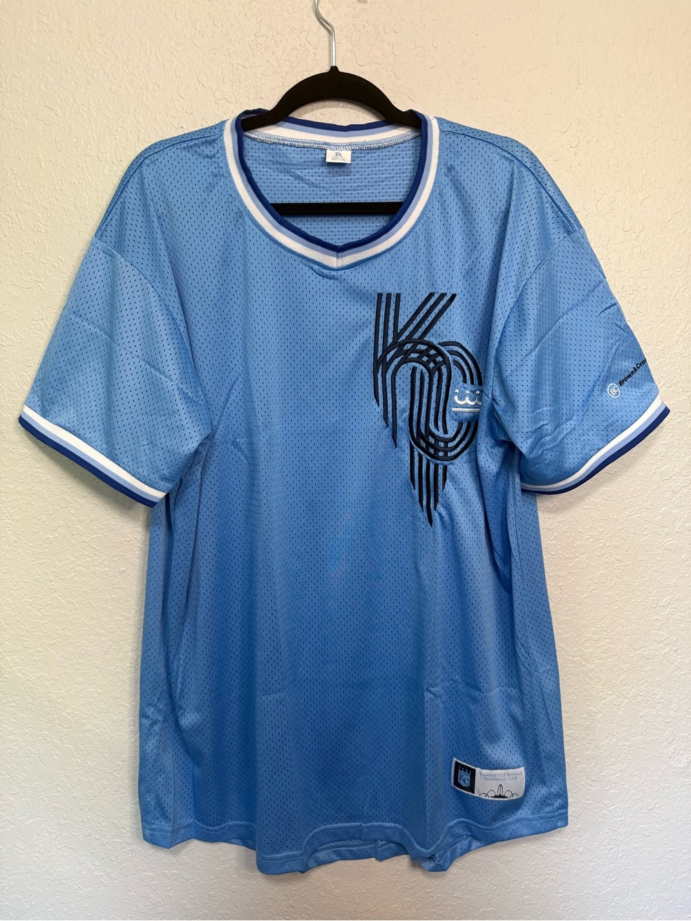 Royals KC light blue jersey XL 34x23